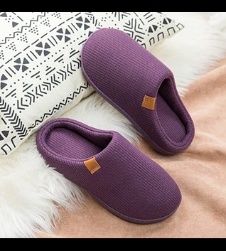 Ranberone Women's Memory Foam Slippers Comfy Cotton Knitted House Shoes Indoor Outdoor