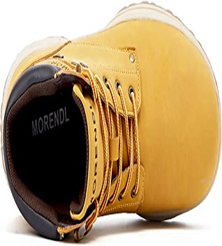 MORENDL Men’s Anti-Slip Snow Boots Outdoor Hiking Water-Resistance Winter Work Shoes