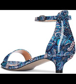 Aachcol Women Sandals Peep Open Toe Kitten Low Heel Ankle Strap Dress Shoes 1.5 Inch