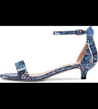 Aachcol Women Sandals Peep Open Toe Kitten Low Heel Ankle Strap Dress Shoes 1.5 Inch