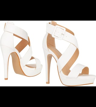 ILLUDE Women's High Heels Open Toe Ankle Strap Stilettos Platform Sexy Party Heeled Sandals – Cake